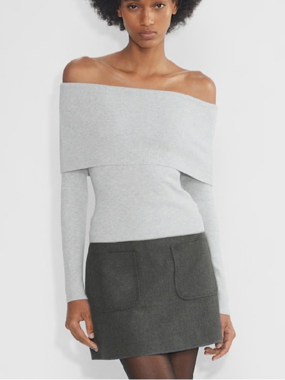 NWT Wilfred Nola Sweater in Heather Chrome ! Size L - Picture 2 of 10